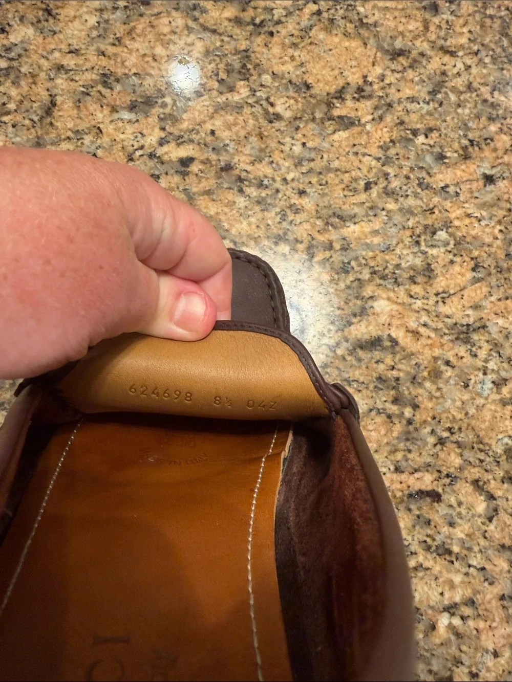 Gucci Brown Leather Horsebit Loafers with Red & Blue Web
